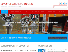 Tablet Screenshot of deventerschermvereniging.nl